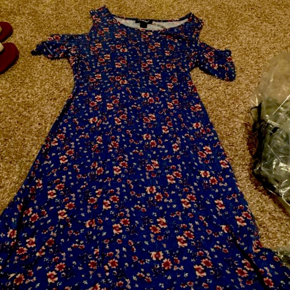 Joe Boxer floral dress off the shoulder - M